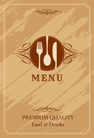 Restaurant menu card design template, Creative vector.のイラスト素材