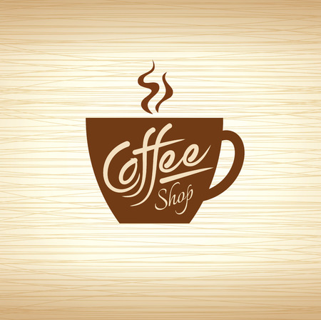 Coffee design template, creative vectorのイラスト素材