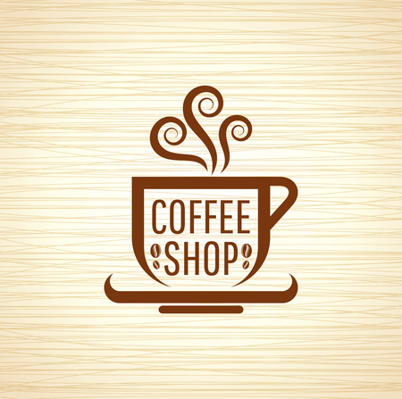 Coffee design template, creative vectorのイラスト素材