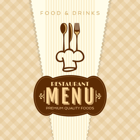 Restaurant menu card design template, Creative vector.のイラスト素材