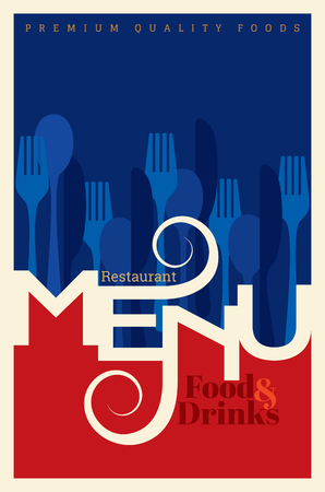 Restaurant menu card design template, Creative vector.のイラスト素材