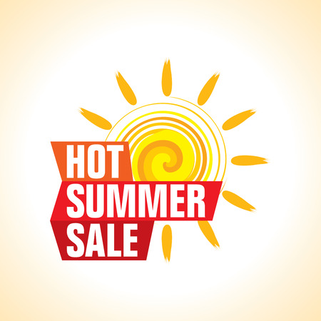 Summer Sale banner design template for promotionのイラスト素材