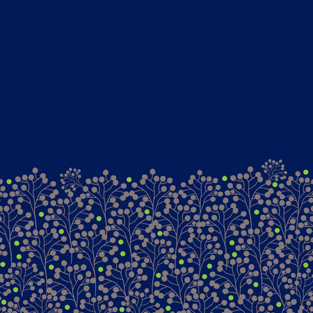 Abstract Nature Pattern with plants, flowers. Endless pattern can be used for wallpaper, pattern fills, web page background, surface textures.Retro wallpaper, background, fabric and interior design usageのイラスト素材