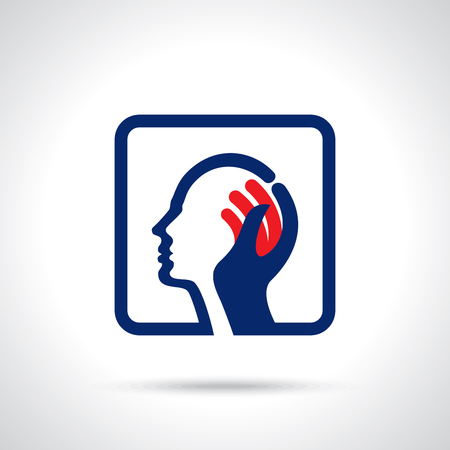 human head thinking a new ideaのイラスト素材