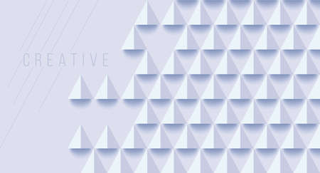 White abstract vector background 3d paper art style can be used in cover design, book design, poster, cd cover, flyer, website backgrounds or advertising.のイラスト素材