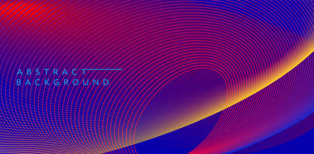 Color gradient, futuristic background. Element of modern design wallpaper, background, packaging. Bright color lines, abstract shapes, dots. Background in minimalist style.のイラスト素材