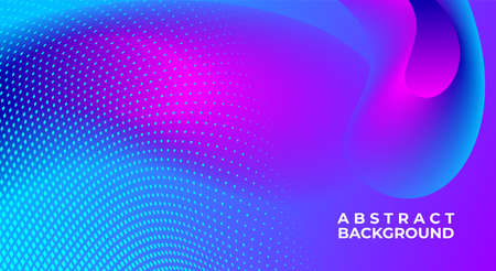 Color gradient, futuristic background. Element of modern design wallpaper, background, packaging. Bright color lines, abstract shapes, dots. Background in minimalist style.のイラスト素材