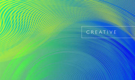Color gradient, futuristic background. Element of modern design wallpaper, background, packaging. Bright color lines, abstract shapes, dots. Background in minimalist style.のイラスト素材