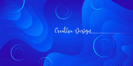 Color geometric gradient, futuristic background. Element of modern design wallpaper, background, packaging. Bright color lines, abstract shapes, dots. Background in minimalist style.のイラスト素材