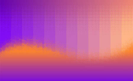 Color geometric gradient, futuristic background. Element of modern design wallpaper, background, packaging. Bright color lines, abstract shapes, dots. Background in minimalist style.のイラスト素材