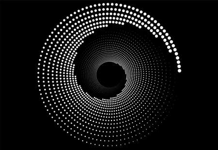 Halftone texture abstract. color vintage background. Wheel technology pattern. Design element for prints, web pages, templateのイラスト素材