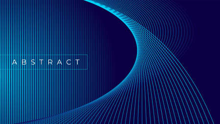 Color geometric gradient, futuristic background. Element of modern design wallpaper, background, packaging. Bright color lines, abstract shapes, dots. Background in minimalist style.のイラスト素材