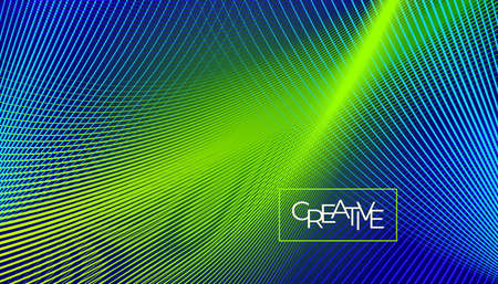 Color geometric gradient, futuristic background. Element of modern design wallpaper, background, packaging. Bright color lines, abstract shapes, dots. Background in minimalist style.のイラスト素材