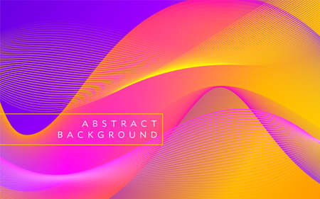 Color gradient background design. Abstract geometric background with liquid shapes.のイラスト素材