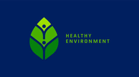 people & nature balance, eco lifestyle concept vector icon. healthy growth Concept.のイラスト素材