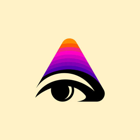 Eye design vector icon template. Vision concept idea.のイラスト素材