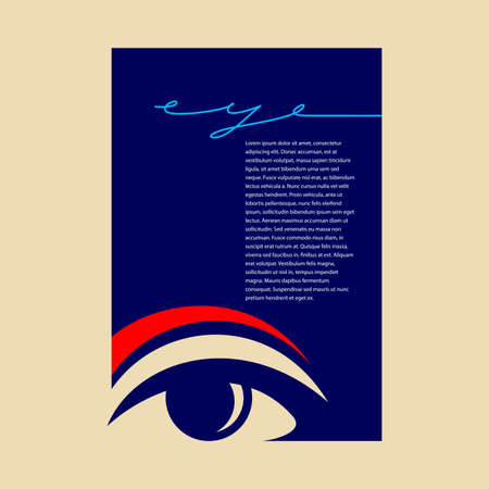 Eye design vector icon template. Vision concept idea.のイラスト素材
