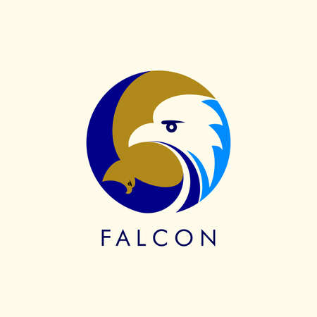 Eagle Falcon icon design vector templateのイラスト素材