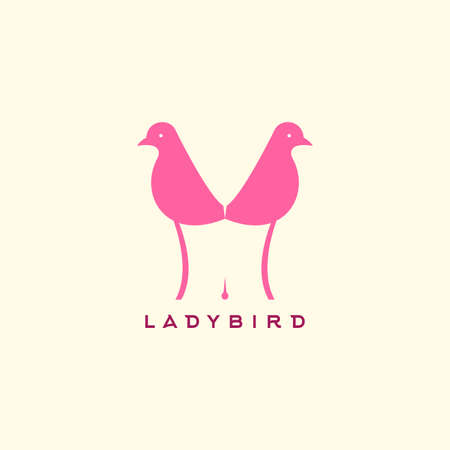 Creative concept of woman body with birds, vectorのイラスト素材