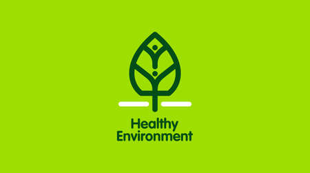 people & nature balance, eco lifestyle concept vector icon. healthy growth Concept.のイラスト素材