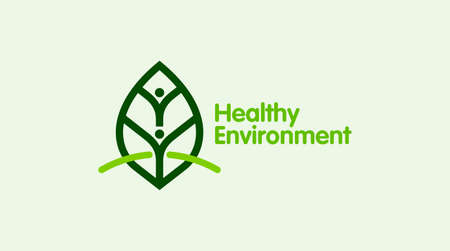 people & nature balance, eco lifestyle concept vector icon. healthy growth Concept.のイラスト素材