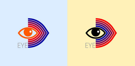 Eye design vector icon template. Vision concept idea.のイラスト素材