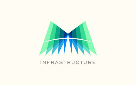 Real estate design template, Construction Architecture Building symbol vector.のイラスト素材