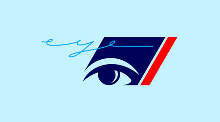 Eye design vector icon template. Vision concept idea.のイラスト素材