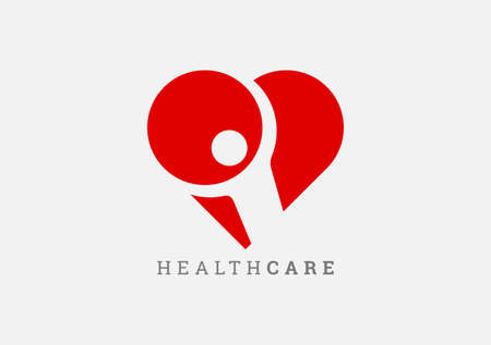 Icon of kindness and charity, Hands and heart.のイラスト素材