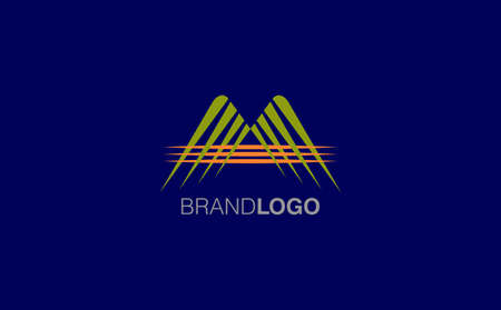 Modern Letter M and W design. Creative minimal monogram symbol. Premium business . Graphic alphabet symbol for corporate business identity.のイラスト素材