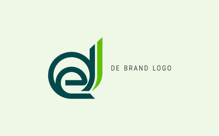 ED and DE letter design for multiple use , Icon , apps iconのイラスト素材