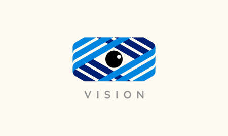 Eye design vector template. Vision concept idea.のイラスト素材