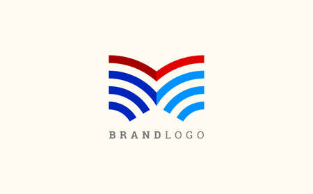 Modern Letter M and W design. Creative minimal monogram symbol. Premium business . Graphic alphabet symbol for corporate business identity.のイラスト素材