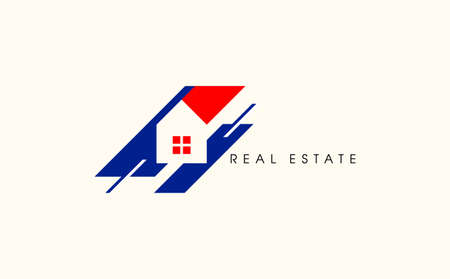 template real estate, apartment, condo, house, rental, business. brand, branding, company, corporate, identity. Clean, modern and elegant style design.のイラスト素材
