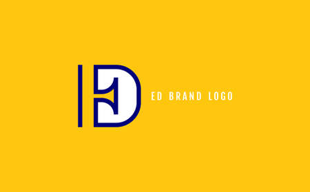 ED and DE letter design for multiple use , Icon , apps iconのイラスト素材