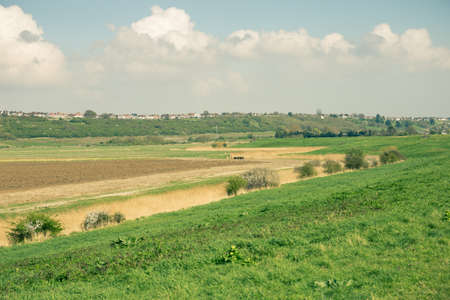 beautiful view of countryside Essex (UK) on a summer dayの写真素材