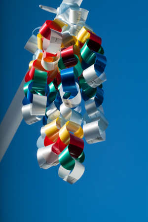 photo of a colorful street decoration in Italyの写真素材