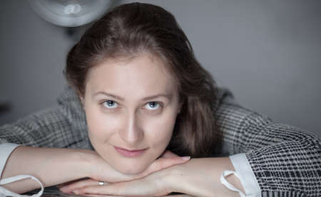 portrait of a young womanの写真素材