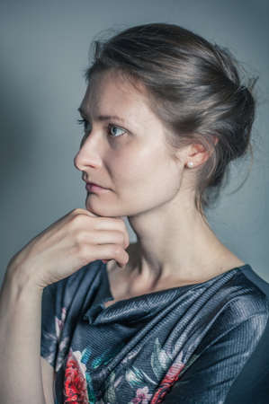 portrait of a young womanの写真素材