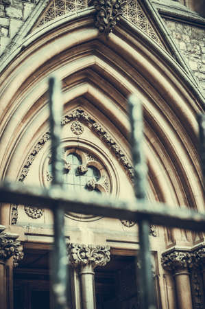 closeup photos of St Mary's Church in Stoke Newington, London, UKの写真素材
