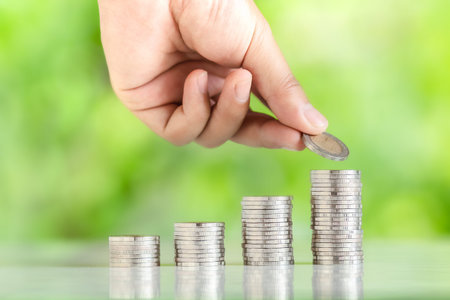 Save money interest concept.