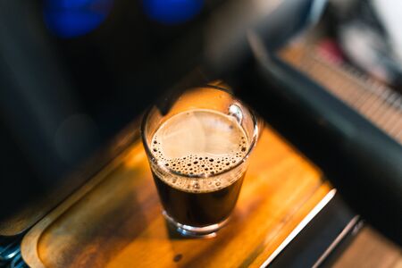 Coffee-Make coffee from the machine at homeの写真素材