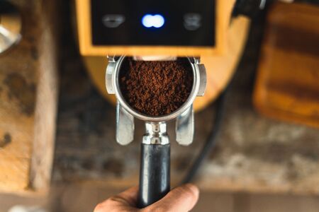 Coffee and coffee maker in the houseの写真素材