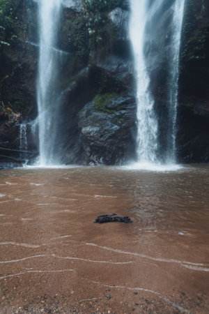 Waterfall in nature travel mok fah waterfall