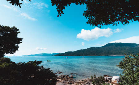 beach view of tropical island, Koh Lipe, Thailand The Beach in Koh Lipe islandの写真素材