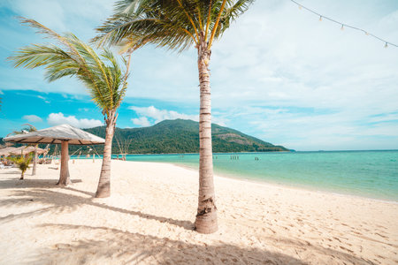Tropical beach in the Lipeの写真素材