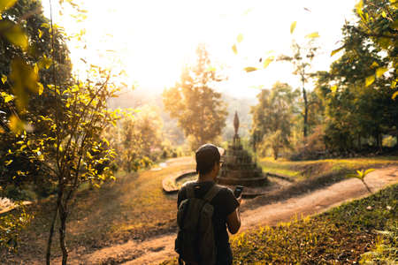 Flowers blooming in nature Flowers on after winterの写真素材
