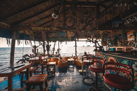 Yellow Flip flops on the beach summer eveningのeditorial素材