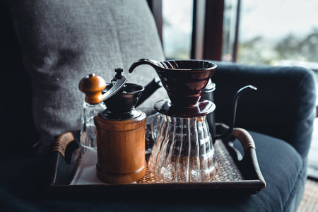 coffee making and drip coffee in house
