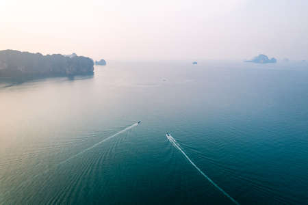 bay and sea in the morning,bay beach and sea in the morning in the tropicsの写真素材